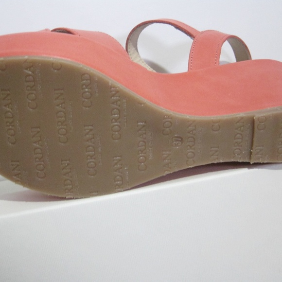 Cordani-Platform-Wedge-Sandals-Papaya Leather - Picture 6 of 7